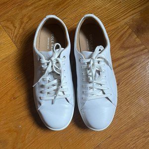 Cole Haan White Leather Shoes, Grand Crosscourt II